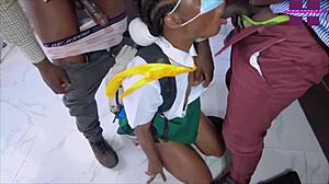 this bad teacher shares ebony student lover in threesome with creampie