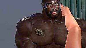 Huge Hunk Clinton Teaches Wife Big Black Dick Skills