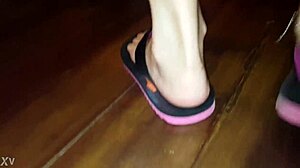 Luh Gives Intense Footjob