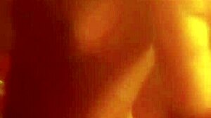 Exotic oriental woman performs belly dance