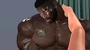 Huge Hunk Clinton Teaches Wife Big Black Dick Skills