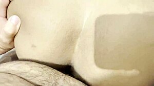 Surprised by girlfriend's big ass on my cock!