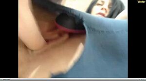 brunette with nice ass uses toys and dildo on webcam