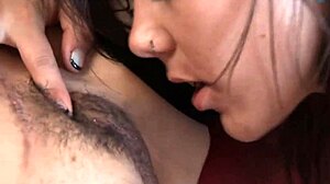 Hardcore Lesbian Whores Dive into Rough Cunilingus with Ripped Clothes