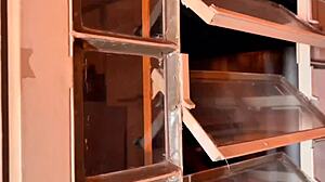 she wanted to study but the bandit invaded and fucked her hard