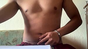 maluma masturbating solo in the empty house, amateurs style