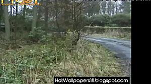 Posh British housewife anally fucked outside hard!