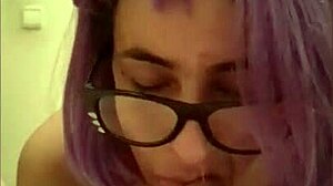 I watch mature married ladies in lingerie fucking for a job with big tits and glasses