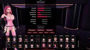 Femdom lesbian scene with dominant woman controlling submissive partner in intense action and power play