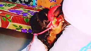 indian step daughter gets down with stepdad in steamy telugu dirty talk session.