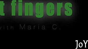 a petite teen babe roughly fingers her pussy with toys in a solo session