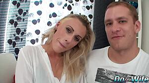 Brittany Bardot craves sucking that hard cock in cuckold fun.