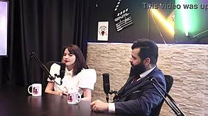 beautiful lady snow in sheer red lingerie, entering porn world despite challenges