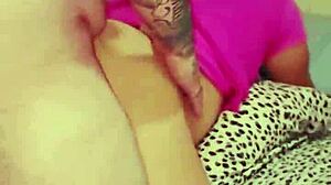 Bbw latina couple engages in doggystyle pounding