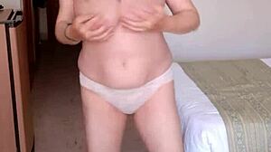 Mature Mariaold Bounces Huge Tits