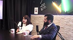 beautiful lady snow in sheer red lingerie, entering porn world despite challenges