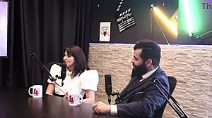 beautiful lady snow in sheer red lingerie, entering porn world despite challenges