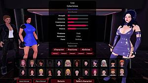 Femdom lesbian scene with dominant woman controlling submissive partner in intense action and power play