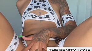 I squirted everywhere while masturbating as Serenity Love in this ebony solo compilation, oh shit what a mess