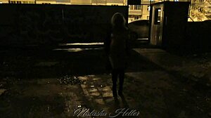 Autumn's Public Naked Walk Flashing Big Tits Outdoors