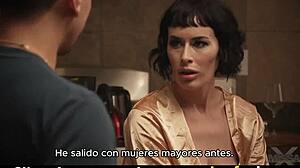 Passionate Brunette In Stockings Enjoys Fucking Spanish Sub