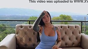 workout routine turns into hot sex with tattooed latina dilan clavijo part 1 - i mean, it's so intense and quickie-like, you know?