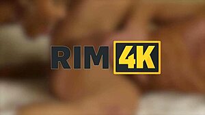 Intense Rimjob Action On Beautiful Brunette's Ass