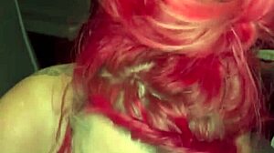 Redhead in Backseat Adventure