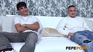 Adela Myers In Cowboy Mode Debuts Threesome With Two Young Guys