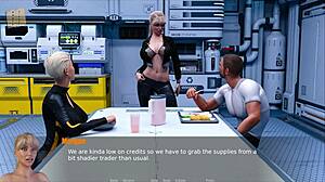 Through spacetime 10 with big tits in the game