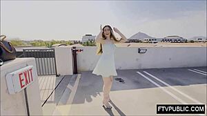 Public Anal Solo Flashing Under Skirt Outdoors