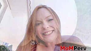 busty redhead milf summer hart rides and blows a massive pov cock