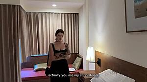 My horny boss couldn't resist my monster cock 😏