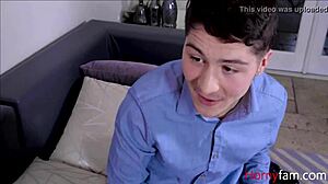 Taylor Blake Sucks Nerdy Step Brother's Cock