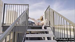 Public Anal Solo Flashing Under Skirt Outdoors