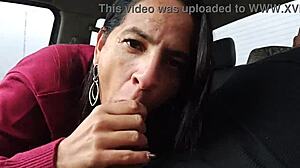 Girlfriend Pays Taxi With Blowjob