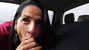 Girlfriend Pays Taxi With Blowjob