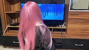 i feel so excited watching step sister show her blowjob skills