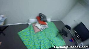 Petite Teen Norah Nova In Glasses Gets Hardcore Fucked With Blowjob And Cum On Shaved Pussy