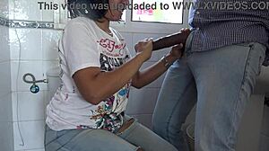 African boss orders Turkish milf to suck big cock 💦