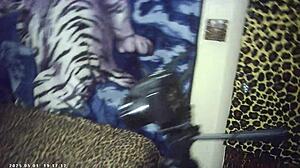 Behind The Scenes With Glasses Brunette Babe