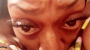 ebony milf squirting on face sitting with monster cock 😍