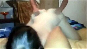 Naughty Girl Joins Us In Bed For Wild FFM Action!