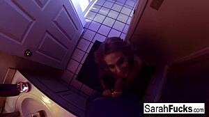 Sarah Jessie Giving Blowjob in Bathroom?