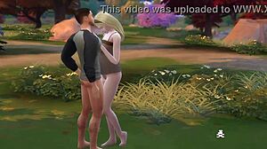 the military guy sneaks into the park for some public outdoor fun with a blowjob