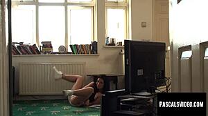 Teen subslut Rina Ellis gets spanked and fucked hard by dominant Pascal White for being naughty