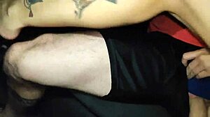 Gay Couple Engages In Bareback Blowjob In Uber