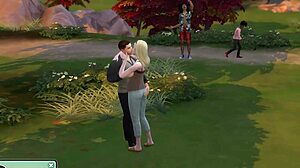 the military guy sneaks into the park for some public outdoor fun with a blowjob