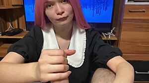 i feel so excited watching step sister show her blowjob skills