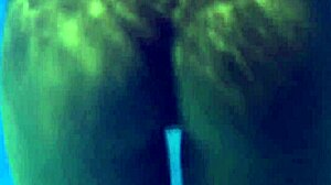 Pretty Asian woman cleansing her naked body 😊